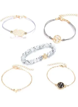 5-Piece Fashion Bracelet Set 