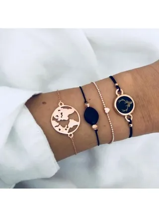 4-Piece Fashion Bracelet Set 