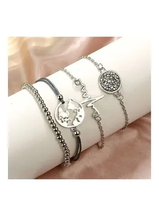 4-Piece Fashion Bracelet Set 