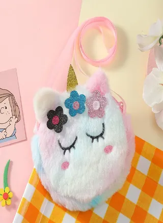 Children's Cute Girl Shoulder Messenger Bag Cute Animal Messenger Bag Cute Princess Mini Tote Bag Toy 