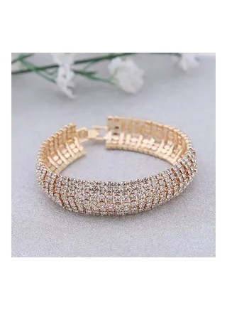 Simple Rhinestone Decor Elegant Bracelet 