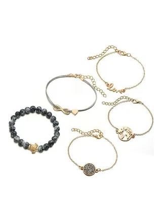 5-Piece Fashion Bracelet Set 