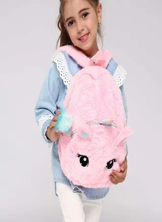 Sagit Cartoon Cute Backpack Children Plush Backpack Student Sweet Girl Backpack 