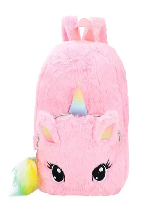 Cartoon Cute Backpack Children Plush Backpack Student Sweet Girl Backpack 