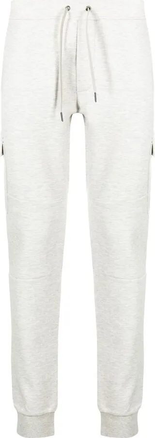 Grey Tapered Cargo Track Pants