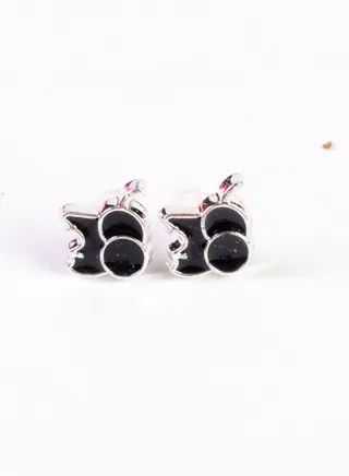 Small Earring for Baby-Premium Quality-black Premium Quality & Against Color Change 