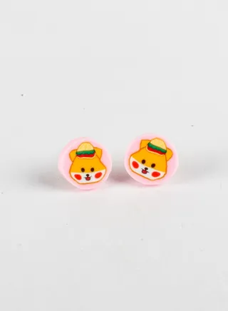 Small Silicon Earring for Baby Bear Face 