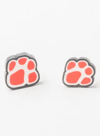 Small Silicon Earring for Baby-Premium Quality-Dog Foot Print 