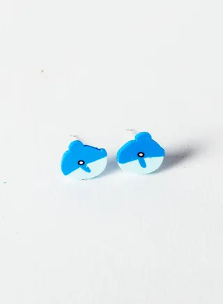 Small Silicon Earring for Baby-Premium Quality- Blue 