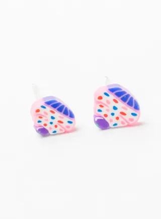 Small Silicon Earring for Baby-Premium Quality-Pink Ice Cream 