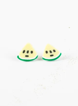 Small Silicon Earring for Baby Yellow Watermelon 