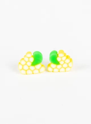 Small Silicon Earring for Baby yellow grapes 