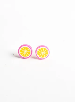 Small Silicon Earring for Baby Orange 