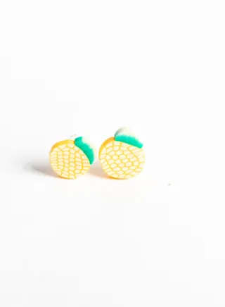 Small Silicon Earring for Baby Orange Fruit 