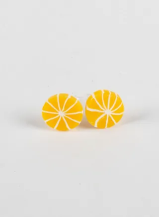 Small Silicon Earring for Baby tangerine 
