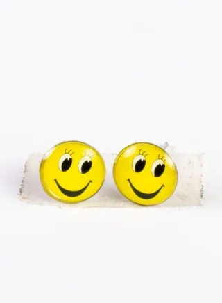 Small Metal Earring for Baby-Premium Quality- Emoji (15) Premium Quality & Against Color Change 