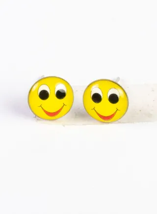 Small Metal Earring for Baby-Premium Quality- Emoji (17) 