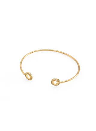 Bracelet with a smiley face design on both ends 