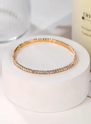 Exquisite Women's Multi Row Crystal Zircon Bracelets Adjustable Chain Jewelry Accessories Gift 