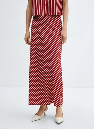 Striped High Waist Skirt 