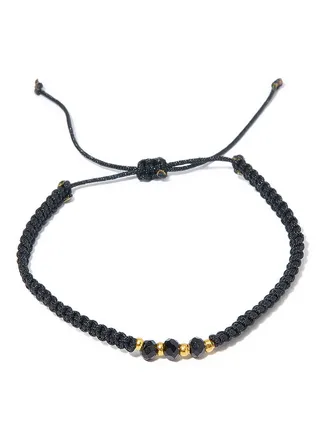 Colored Threads and Beads Bracelet 