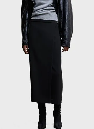 High Waist Midi Skirt 
