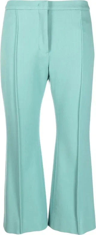 Mid-Rise Cropped Trousers