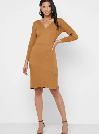Side Slit High Waist Skirt 