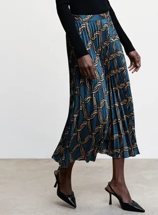 High Waist Plisse Skirt 