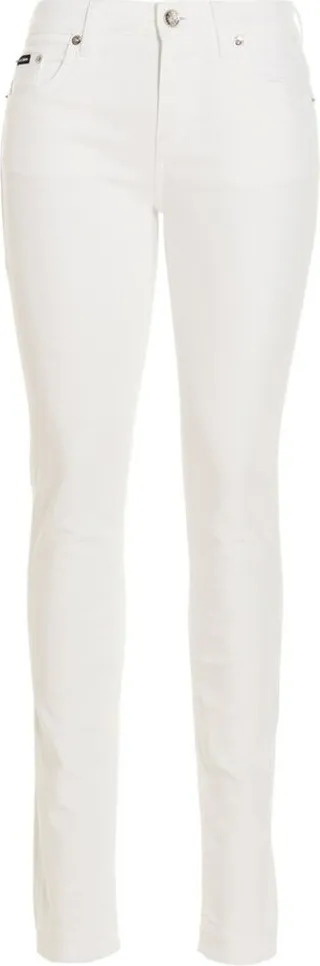 Dolce & Gabbana Logo Tag Detailed Skinny Pants