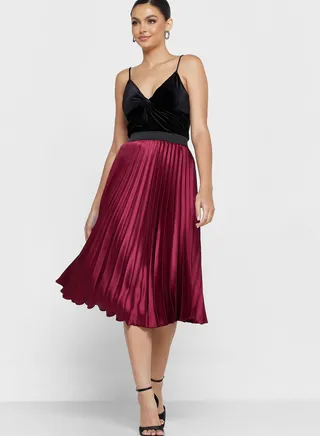 Plisse High Waist Skirt 