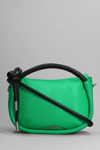 Hand Bag In Green Polyamide