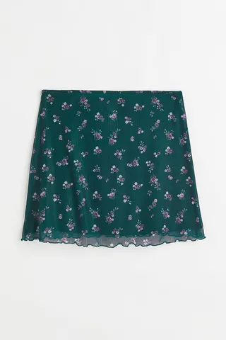 Mesh Mini Skirt