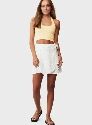 Wrap Mini Skirt 