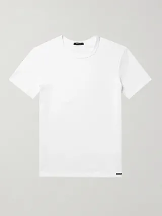 Slim-Fit Stretch-Cotton Jersey T-Shirt