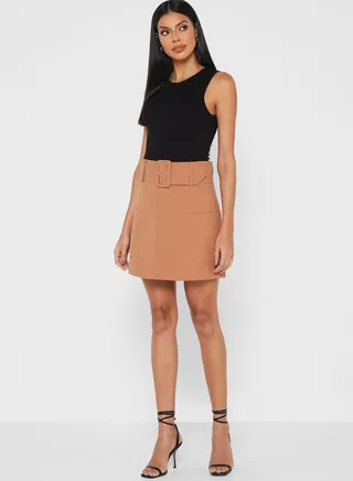 High Waist Mini Skirt 