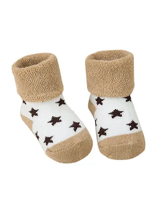 Winter Warm Over Knee Socks Coffee/White 