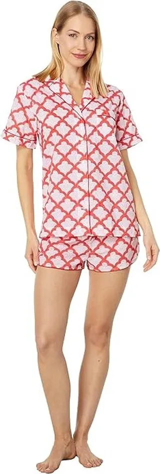 Roller Rabbit Jemina Lulu Shorts Set (Red) Girl's Pajama Sets