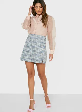 Printed Mini Skirt 