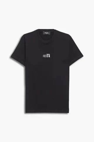 Printed cotton-jersey T-shirt