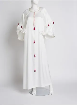 Bell Sleeves Kaftan White 