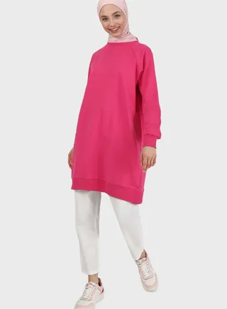 Cuffed Sleeve Sweatshirt