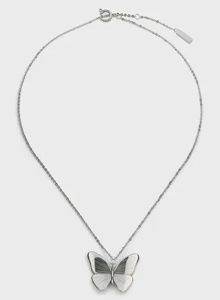 Sterling Butterfly Necklace