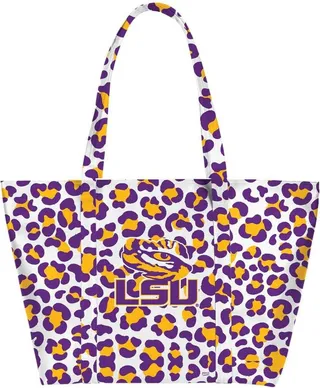 Women's Lsu Tigers Leopard Weekender Tote Bag