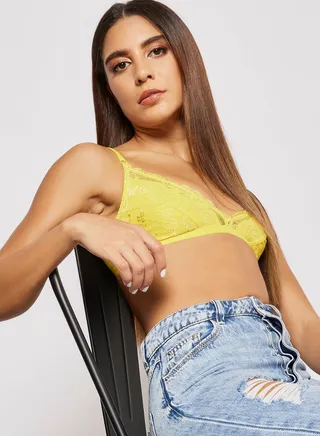 Casual Bra Yellow 