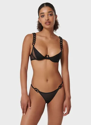 Mesh Detail Bra 