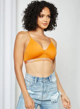 Shine & Shimmer Padded Non-Wired T-Shirt Bra Autumn Maple 