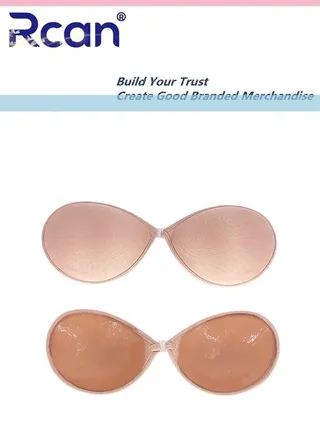 Women's Strapless Adhesive Bra Invisible Lifting Push Up Chest Covering Underwear Reusable for Backless Sling Skirt Wedding Dress Bikini 