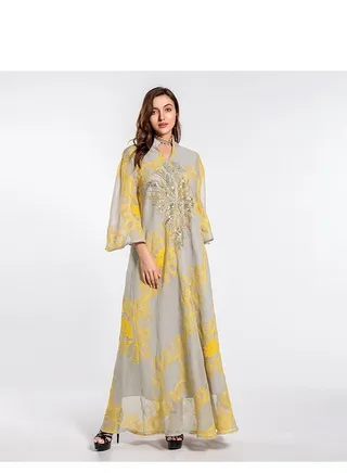Best Gift Embroidered Abaya Dress For Women 
