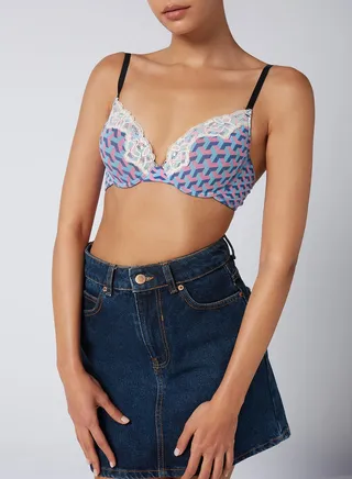 Casual Plunge Bra Multicolour 
